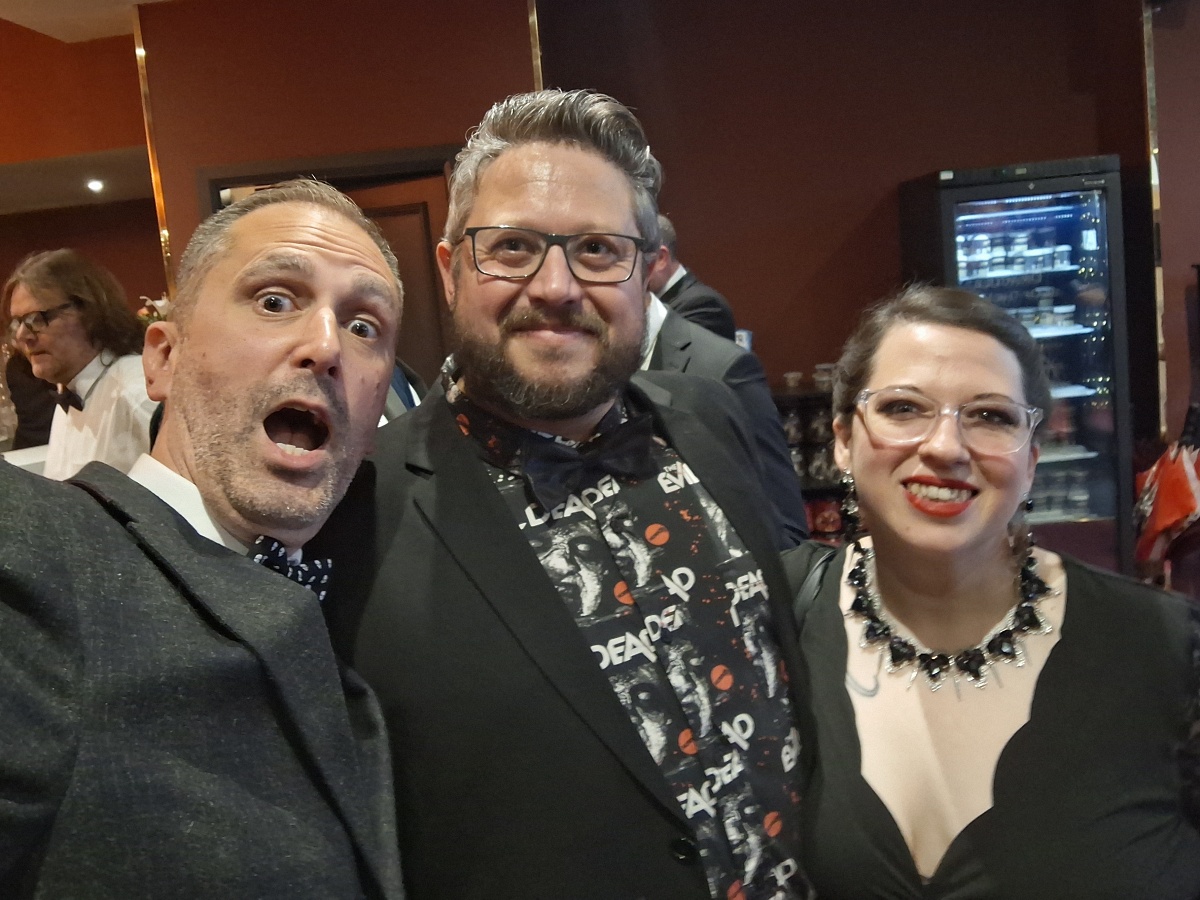 Nathan and Jason and Rachel at the premiere